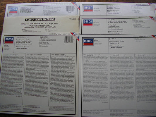 SIBELIUS: THE SEVEN SYMPHONIES  ASHKENAZY / PHILHARMONIA  6 LP   NM
