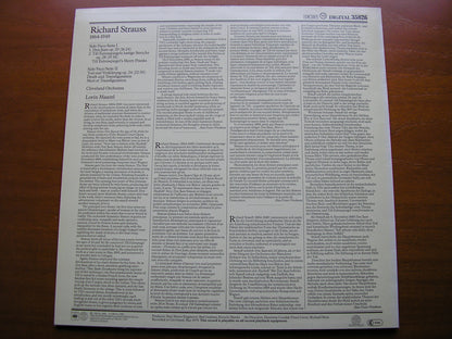 STRAUSS: DON JUAN / TILL EULENSPIEGEL / TOD UND VERKLARUNG    MAAZEL / CLEVELAND ORCHESTRA    35826