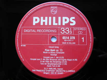 GRIEG: PEER GYNT highlights     AMELING / SAN FRANCISCO SYMPHONY / DE WAART     6514 378