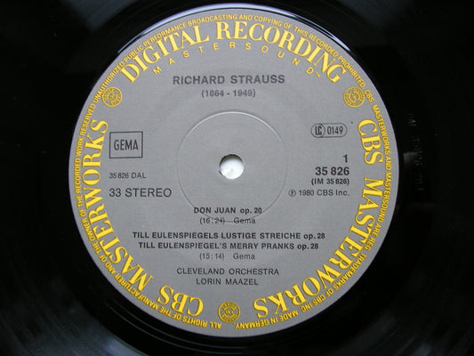 STRAUSS: DON JUAN / TILL EULENSPIEGEL / TOD UND VERKLARUNG    MAAZEL / CLEVELAND ORCHESTRA    35826