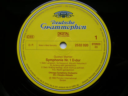 MAHLER: SYMPHONY No. 1    ABBADO / CHICAGO SYMPHONY    2532 020