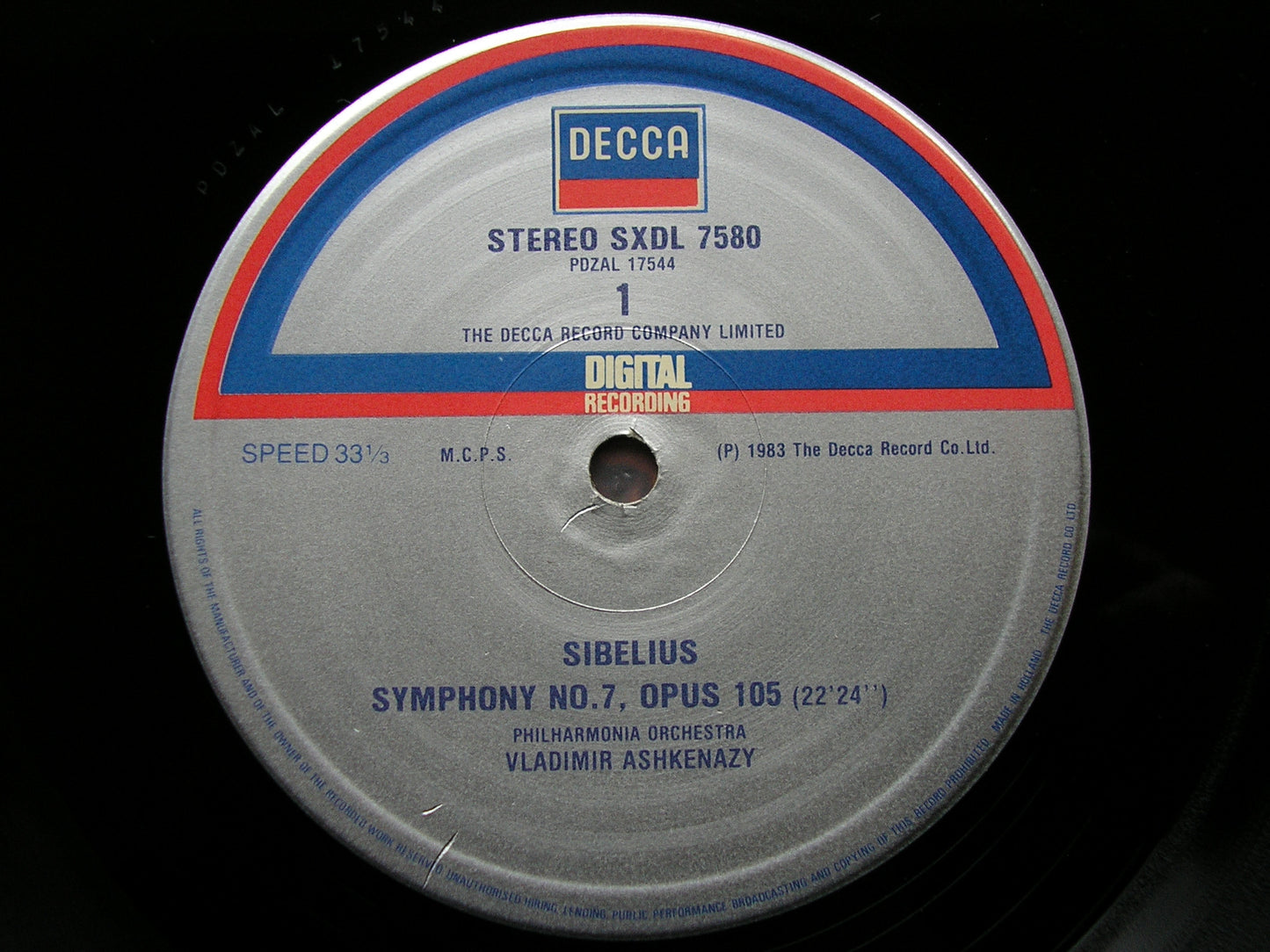 SIBELIUS: THE SEVEN SYMPHONIES  ASHKENAZY / PHILHARMONIA  6 LP   NM