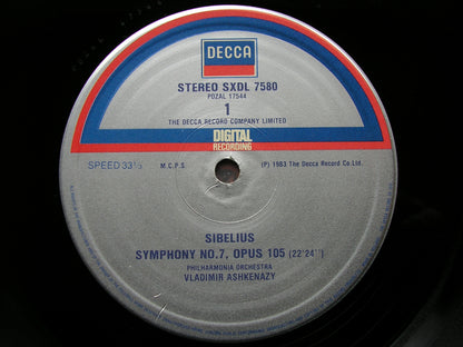 SIBELIUS: THE SEVEN SYMPHONIES  ASHKENAZY / PHILHARMONIA  6 LP   NM