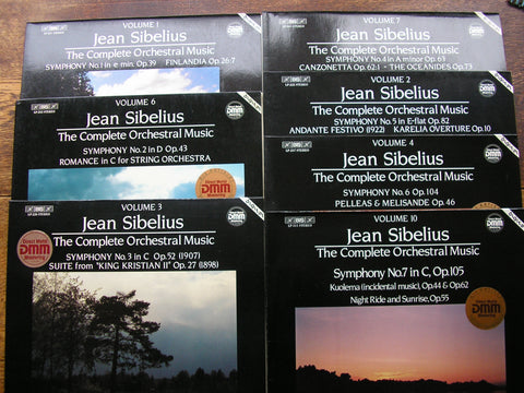 SIBELIUS: THE SEVEN SYMPHONIES   JAARVI / GOTHENBURG SYMPHONY  7 LP