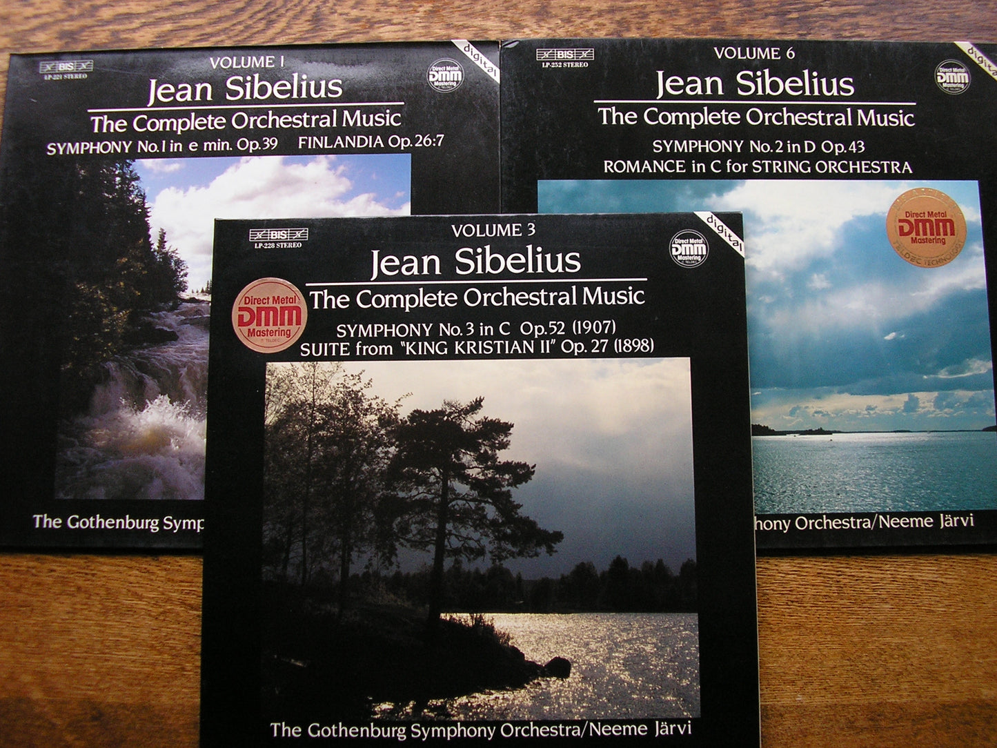 SIBELIUS: THE SEVEN SYMPHONIES   JAARVI / GOTHENBURG SYMPHONY  7 LP