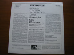 BEETHOVEN: PIANO CONCERTO No. 5  'Emperor'   BARENBOIM / NEW PHILHARMONIA ORCHESTRA  / KLEMPERER    ASD 2500