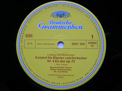 BEETHOVEN: PIANO CONCERTO No. 5  'Emperor'     POLLINI / VIENNA PHILHARMONIC / BOHM    2531 194