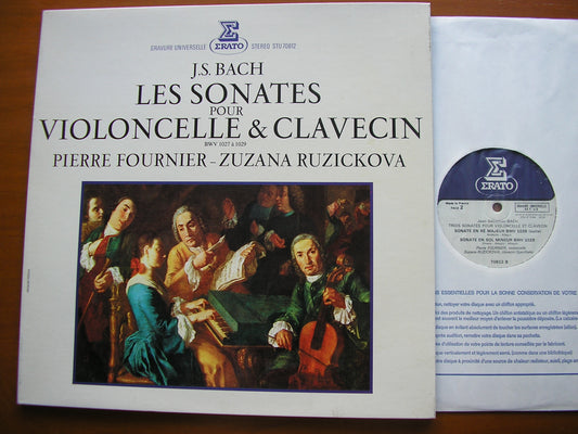 BACH: THREE SONATAS FOR CELLO & HARPSICHORD     FOURNIER / RUZICKOVA     STU 70812