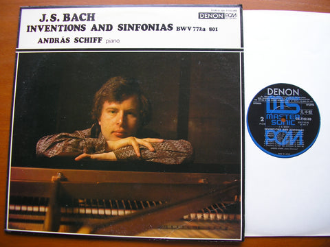 BACH: INVENTIONS & SINFONIAS BWV 772a / BWV 801     ANDRAS SCHIFF   OX-7102-ND