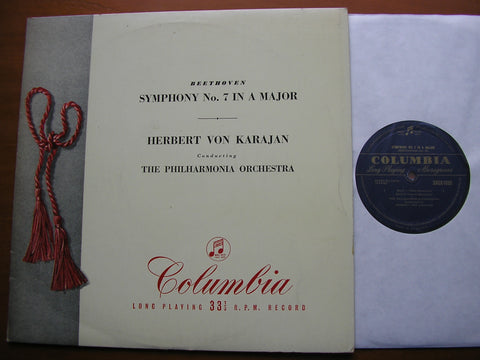 BEETHOVEN: SYMPHONY No. 7      KARAJAN / PHILHARMONIA ORCHESTRA    33CX 1035