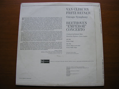 BEETHOVEN: PIANO CONCERTO No. 5  'Emperor'    VAN CLIBURN / CHICAGO SYMPHONY ORCHESTRA / REINER     SB 2133