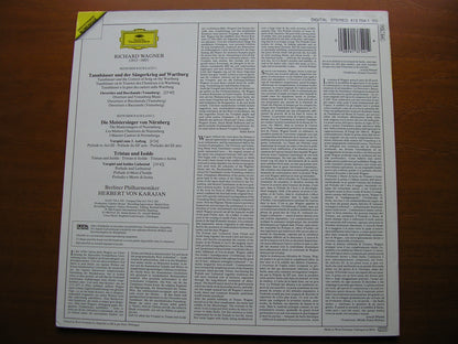 WAGNER: ORCHESTRAL MUSIC from Tannhauser / Tristan & Isolde / Die Meistersinger    KARAJAN / BERLIN PHILHARMONIC   413 754