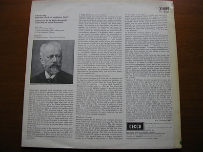 TCHAIKOVSKY: SUITE No. 3   RICCI / SUISSE ROMANDE / ANSERMET   SXL 6311
