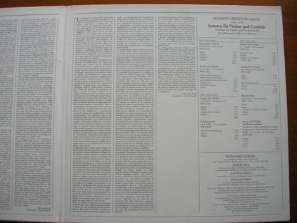 BACH: SONATAS FOR VIOLIN & HARPSICHORD    GOEBEL / MUSICA ANTIQUA KOLN   413 326