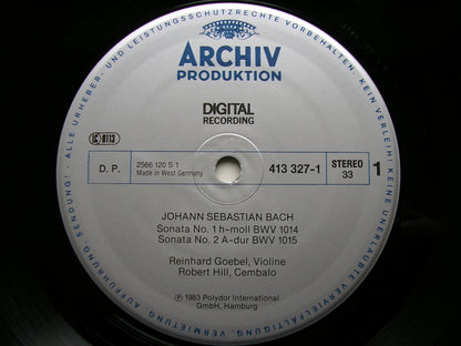 BACH: SONATAS FOR VIOLIN & HARPSICHORD    GOEBEL / MUSICA ANTIQUA KOLN   413 326