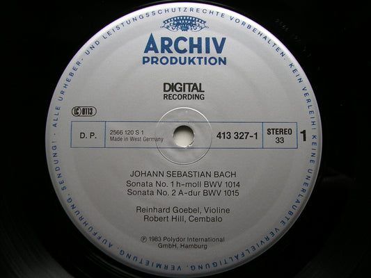 BACH: SONATAS FOR VIOLIN & HARPSICHORD    GOEBEL / MUSICA ANTIQUA KOLN   413 326