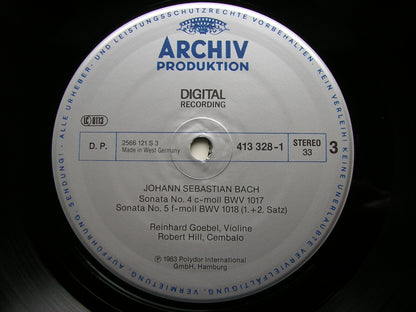 BACH: SONATAS FOR VIOLIN & HARPSICHORD    GOEBEL / MUSICA ANTIQUA KOLN   413 326