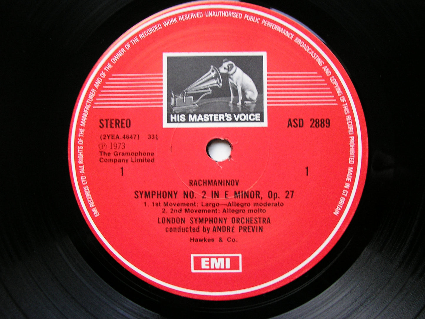 RACHMANINOV: THE THREE SYMPHONIES   PREVIN /LONDON SYMPHONY   ASD 3137 / 2889 / 3369