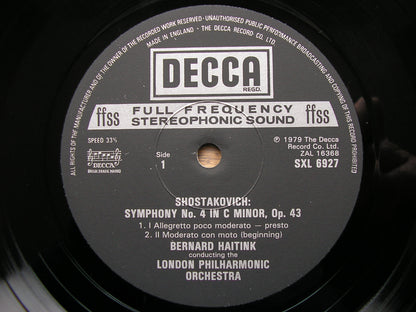 SHOSTAKOVICH: THE COMPLETE SYMPHONIES BERNARD HAITINK / CONCERTGEBOUW / LONDON PHILHARMONIC 15 DECCA LPs
