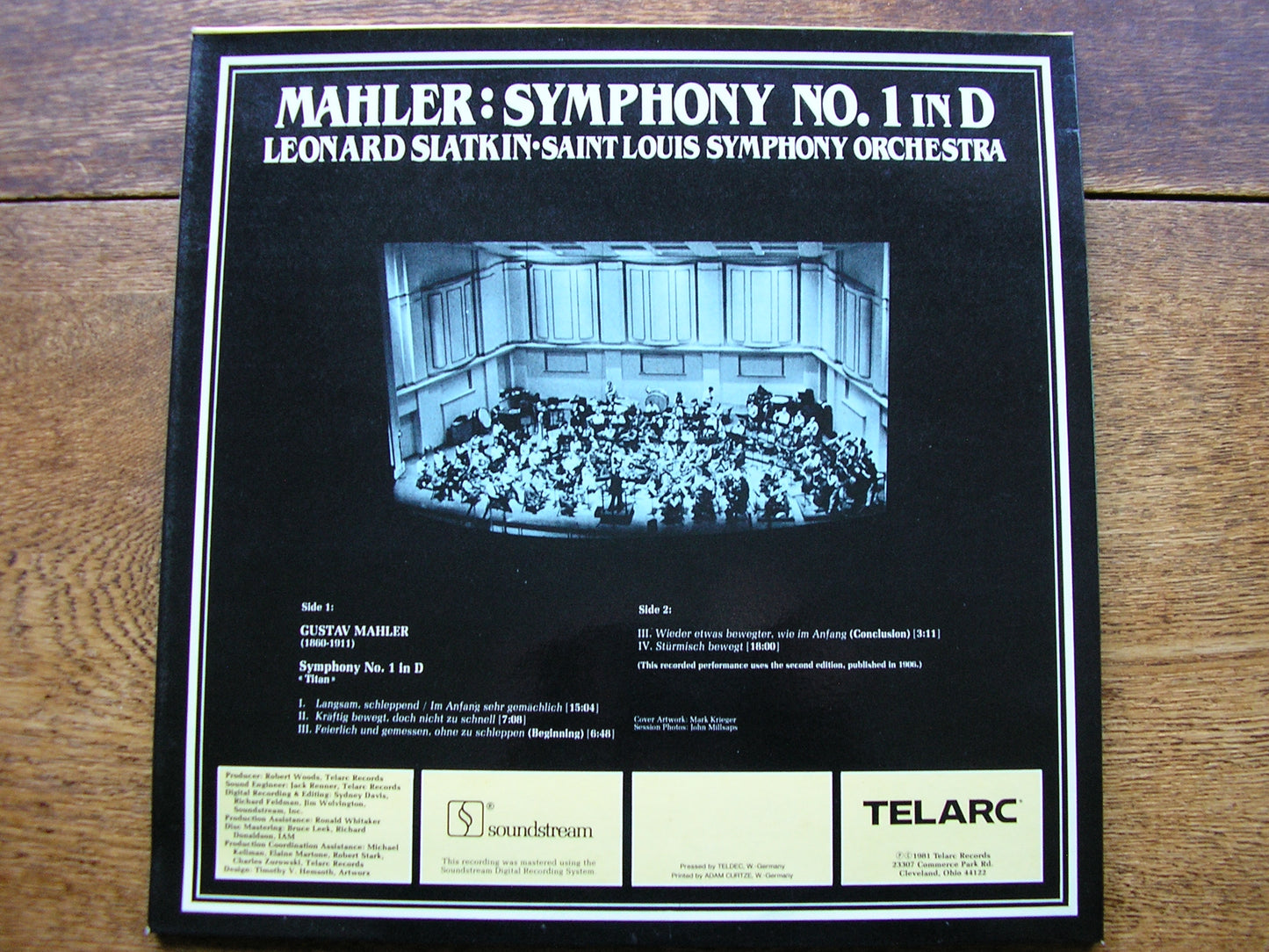 MAHLER: SYMPHONY No. 1  SLATKIN / SAINT LOUIS SYMPHONY  DG-10066