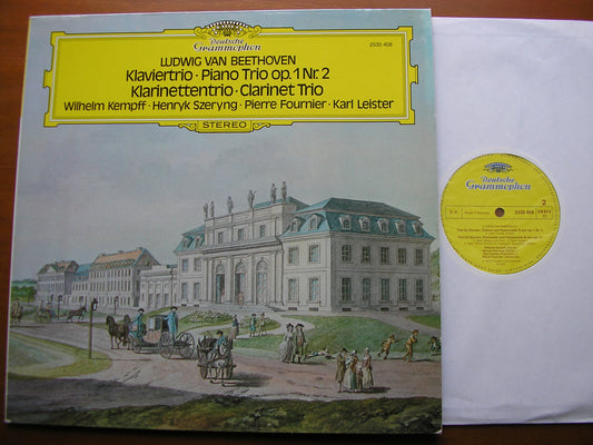 BEETHOVEN: PIANO TRIO in G / TRIO FOR CLARINET / PIANO / CELLO     KEMPFF / FOURNIER / SZERYNG / LEISTER     2530 408