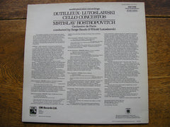 DUTILLEUX & LUTOSLAWSKI: CELLO CONCERTOS   ROSTROPOVICH / ORCHESTRE DE PARIS / BAUDO / LUTOSLAWSKI     ASD 3145