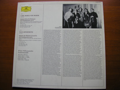 WEBER & HINDEMITH: CLARINET QUINTETS   PRINZ / VIENNA PHILHARMONIC CHAMBER ENSEMBLE   2530 272