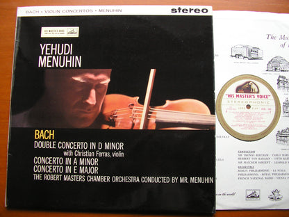 BACH: DOUBLE CONCERTO BWV 1043 / CONCERTOS in A BWV 1041 & in E BWV 1042   MENUHIN / FERRAS  FESTIVAL CHAMBER ORCHESTRA / MENUHIN  ASD 346*
