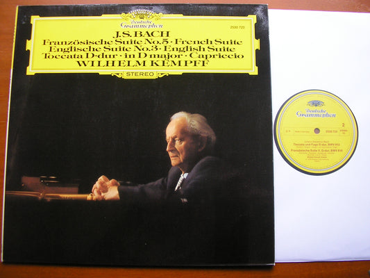 BACH: FRENCH SUITE No. 5 / ENGLSH SUITE No. 3  / TOCCATA     WILHELM KEMPFF   2530 723