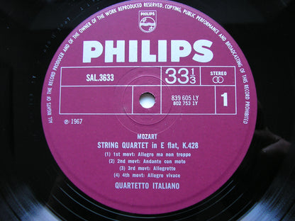 MOZART: SIX STRING QUARTETS DEDICATED TO JOSEPH HAYDN    QUARTETTO ITALIANO   SAL 3632 - 4