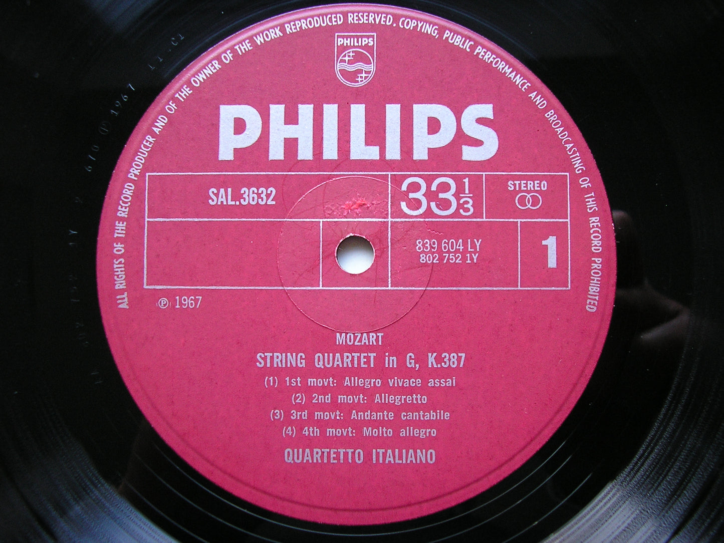 MOZART: SIX STRING QUARTETS DEDICATED TO JOSEPH HAYDN    QUARTETTO ITALIANO   SAL 3632 - 4