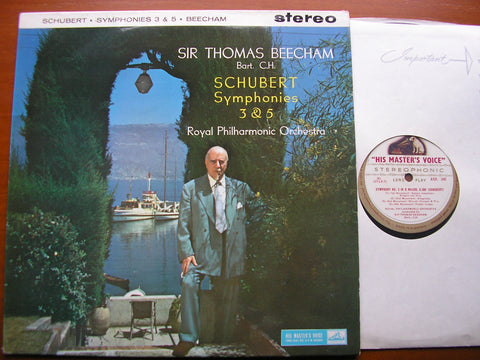 SCHUBERT: SYMPHONIES Nos. 3 & 5    BEECHAM / ROYAL PHILHARMONIC   ASD 345*