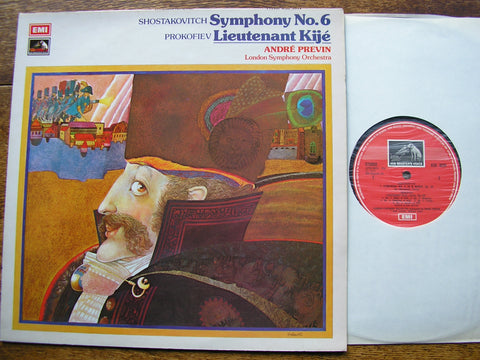 SHOSTAKOVITCH: SYMPHONY No. 6 / PROKOFIEV: LIEUTENANT KIJE ANDRE PREVIN / LONDON SYMPHONY   ASD 3029