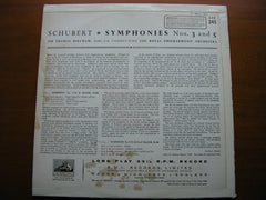 SCHUBERT: SYMPHONIES Nos. 3 & 5    BEECHAM / ROYAL PHILHARMONIC   ASD 345*