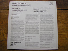 SHOSTAKOVITCH: SYMPHONY No. 6 / PROKOFIEV: LIEUTENANT KIJE ANDRE PREVIN / LONDON SYMPHONY   ASD 3029