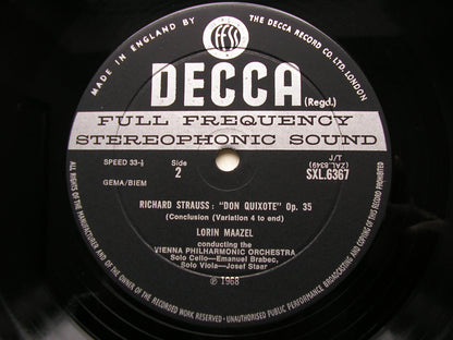 STRAUSS: DON QUIXOTE    MAAZEL / VIENNA PHILHARMONIC    SXL 6367