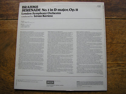 BRAHMS: SERENADE No. 1 in D    KERTESZ / LONDON SYMPHONY   JB 86