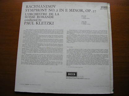 RACHMANINOV: SYMPHONY No. 2    KLETZKI / SUISSE ROMANDE ORCHESTRA    SXL 6342