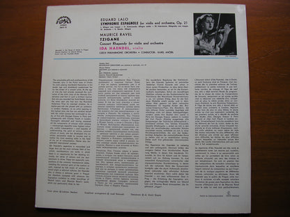 LALO: SYMPHONIE ESPAGNOLE / RAVEL: TZIGANE   HAENDEL / CZECH PHILHARMONIC / ANCERL    SUA ST 50615