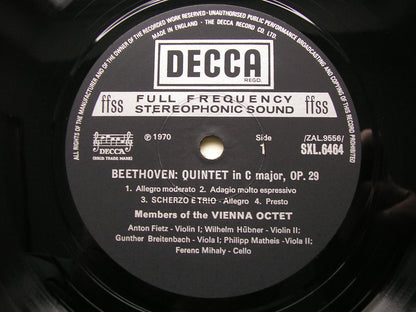 BEETHOVEN: QUINTET Op. 29 / SEXTET Op. 81b    MEMBERS OF THE VIENNA OCTET    SXL 6464