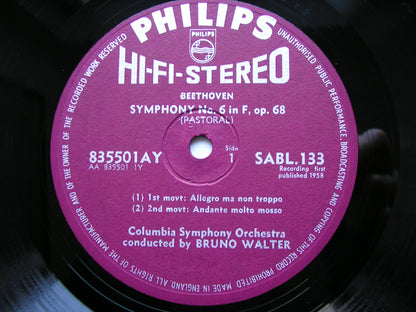 BEETHOVEN: THE NINE SYMPHONIES   BRUNO WALTER / COLUMBIA SYMPHONY   7LP SABL