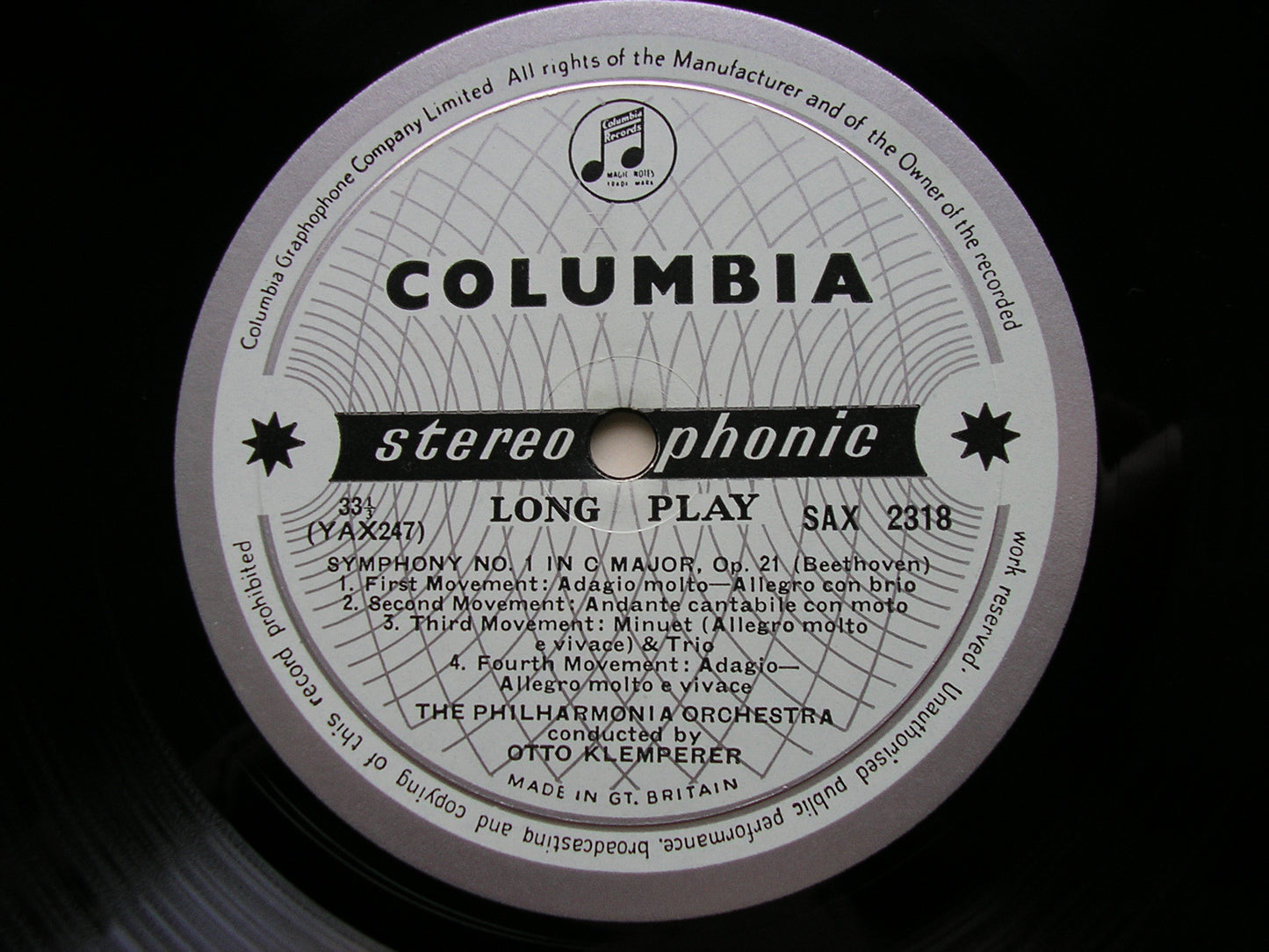 COLUMBIA SAX  -   BEETHOVEN: THE NINE SYMPHONIES / FIVE OVERTURES   KLEMPERER / PHILHARMONIA    9LP
