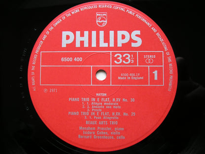 HAYDN: THE PIANO TRIOS     BEAUX ARTS TRIO     14 LP SET