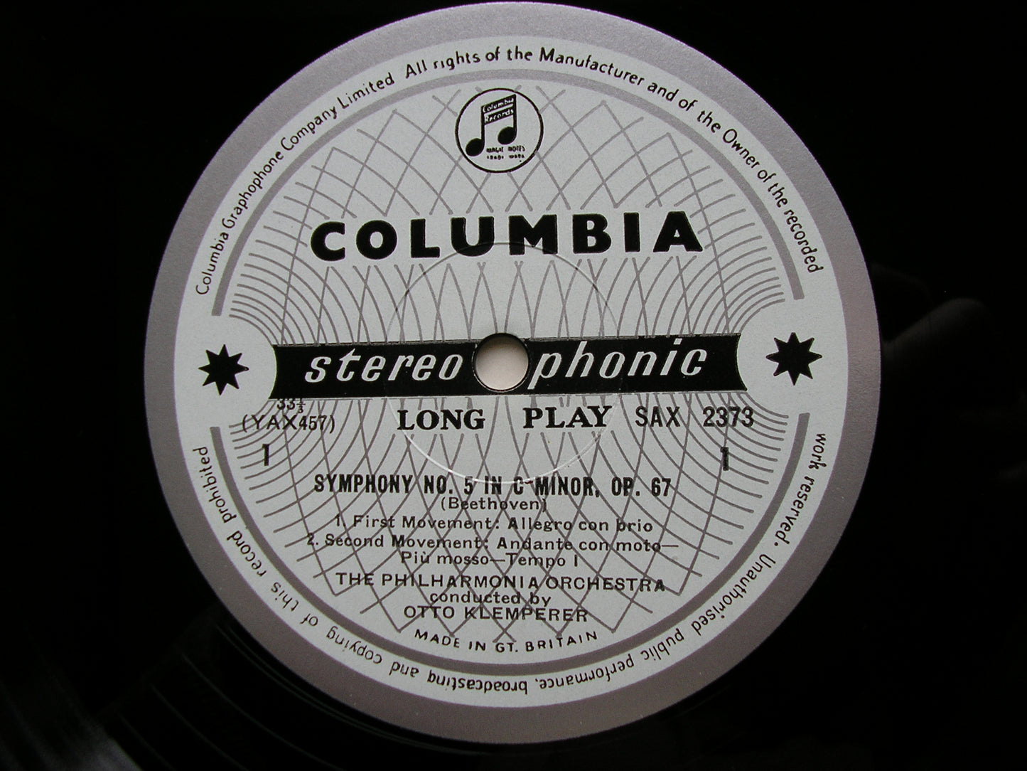 COLUMBIA SAX  -   BEETHOVEN: THE NINE SYMPHONIES / FIVE OVERTURES   KLEMPERER / PHILHARMONIA    9LP
