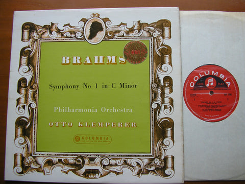 BRAHMS: SYMPHONY No. 1     KLEMPERER / PHILHARMONIA ORCHESTRA     SAX 2262