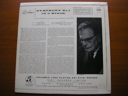 SAX 2262  BRAHMS: SYMPHONY No. 1       PHILHARMONIA / KLEMPERER