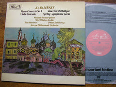 KABALEVSKY: PIANO CONCERTO No. 3 / VIOLIN CONCERTO  FETSMAN / PIKAIZEN / MOSCOW PHILHARMONIC / MANSUROV / KABALEVSKY   ASD 3078