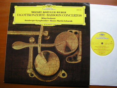 KOZELUH / MOZART / WEBER: BASSOON CONCERTOS    TURKOVIC / BAMBERG SYMPHONY / SCHNEIDT   2530 270