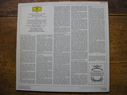 PISTON: SYMPHONY No. 2 / SCHUMAN: VIOLIN CONCERTO  ZUKOFSKY / TILSON THOMAS / BOSTON SYMPHONY  2530 103
