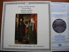 DUFAY: SECULAR MUSIC    THE MEDIEVAL ENSEMBLE OF LONDON    DSLO 611